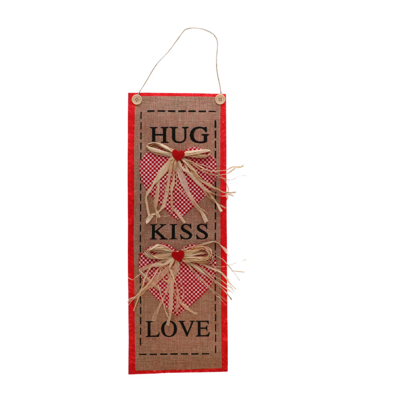 Valentine Banners – Felt & Burlap Decorations with Romantic Home Décor