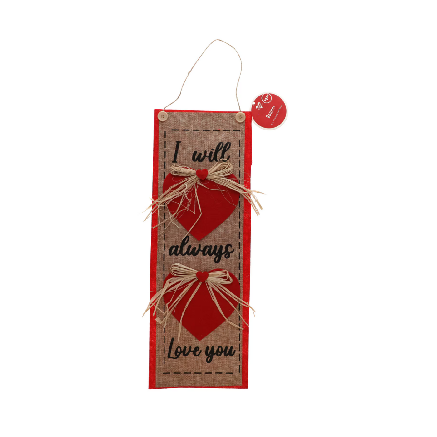 Valentine Banners – Felt & Burlap Decorations with Romantic Home Décor