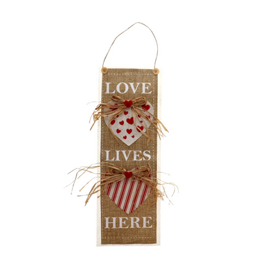 Valentine Banners – Felt & Burlap Decorations with Romantic Home Décor