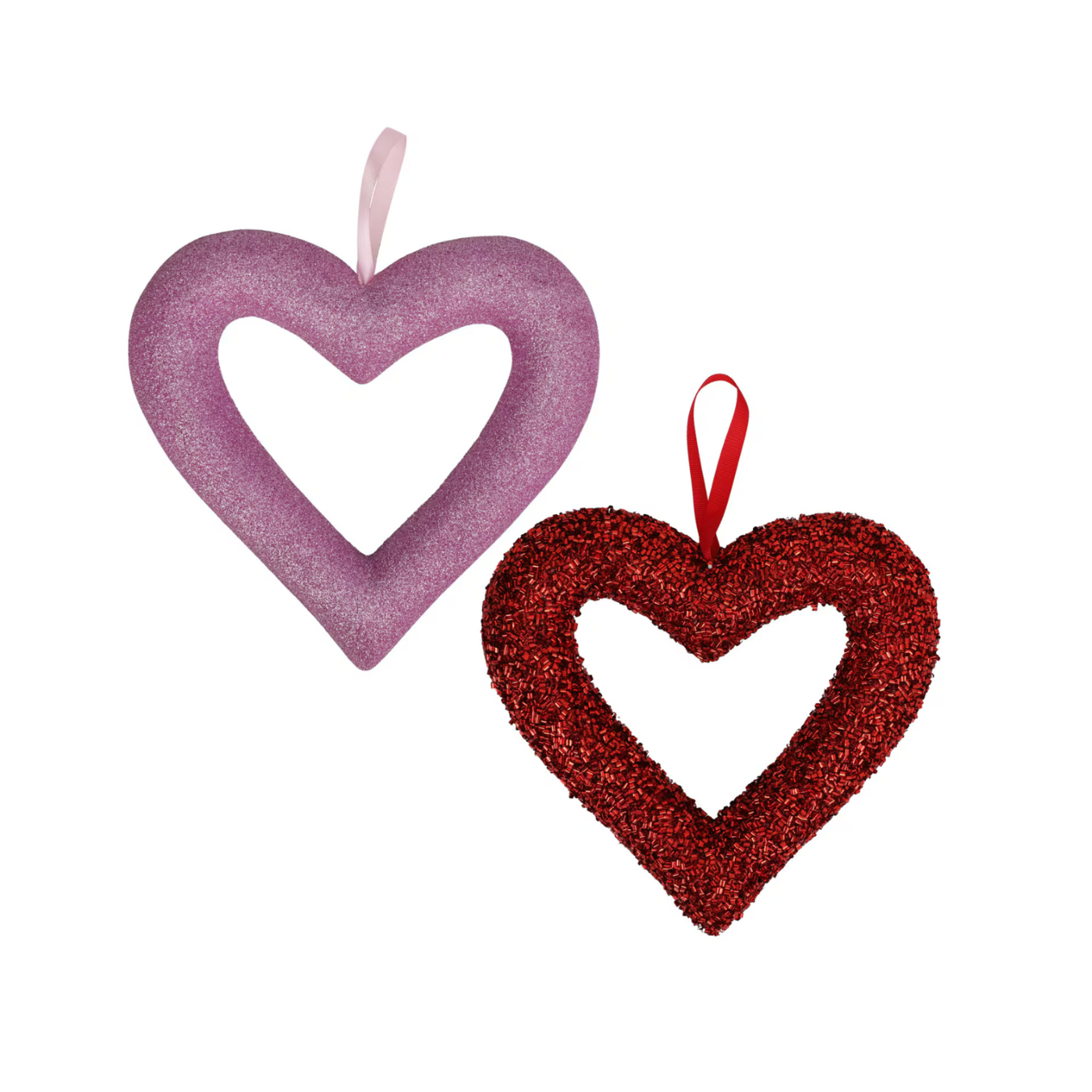 Valentine's Day Glitter Foam Hearts – Sparkling Decorations for Crafting & Decor