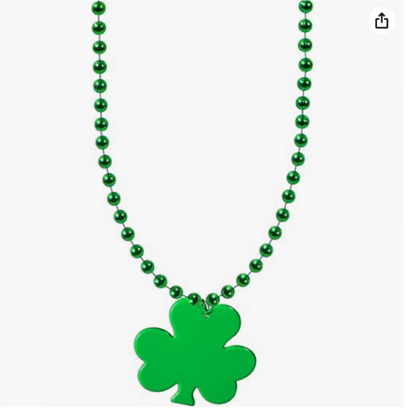 St. Patrick's Day Green Shamrock Necklaces for Kids and Adults