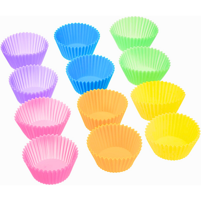 Reusable Silicone Baking Cups – Non-Stick Muffin Liners, Cupcake Molds Set