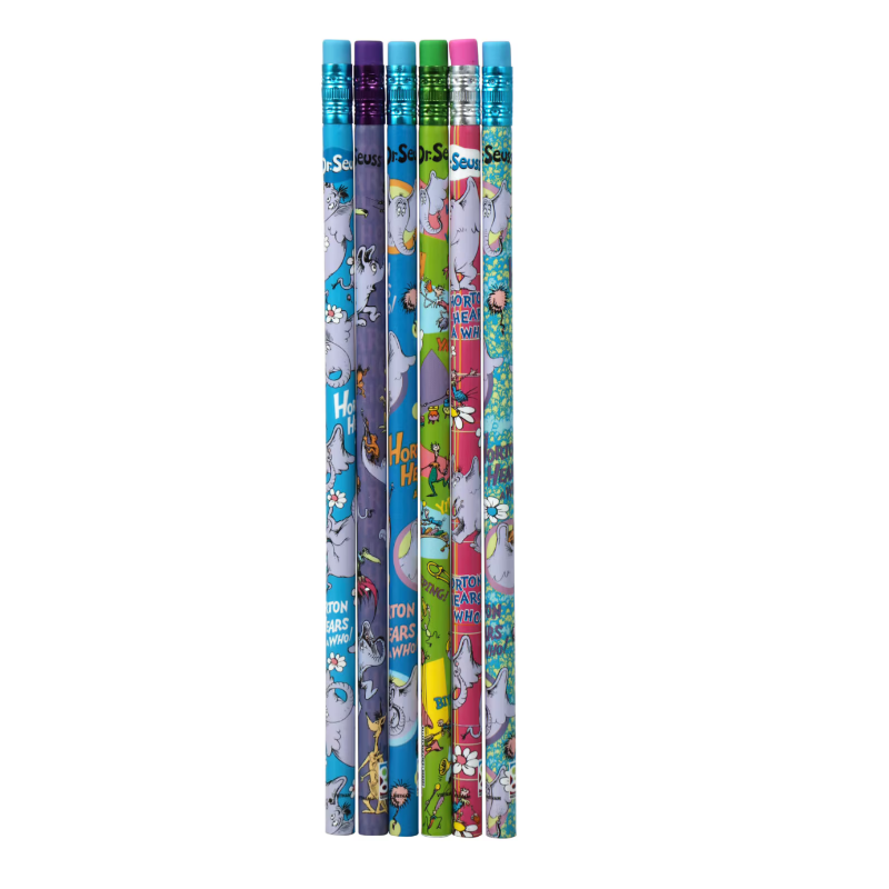 Dr. Seuss Pencils 6-Count Pack – Fun, Durable, Kid-Friendly School Supplies