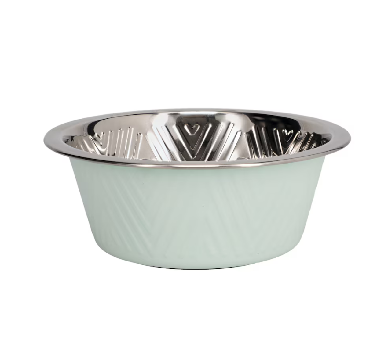 Steel Pet Bowls – 6.5" x 2.5" – Durable and Non-Slip