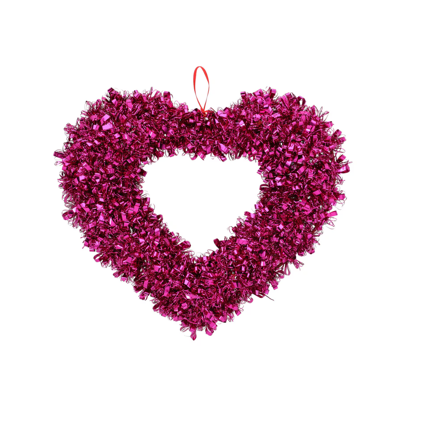 Valentine’s Day Tinsel Heart Wall Hanging Decorations (2-Pack) – Festive Decor