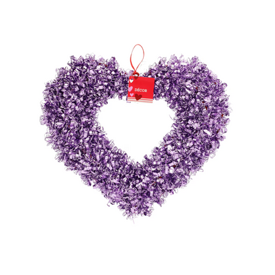 Valentine’s Day Tinsel Heart Wall Hanging Decorations (2-Pack) – Festive Decor