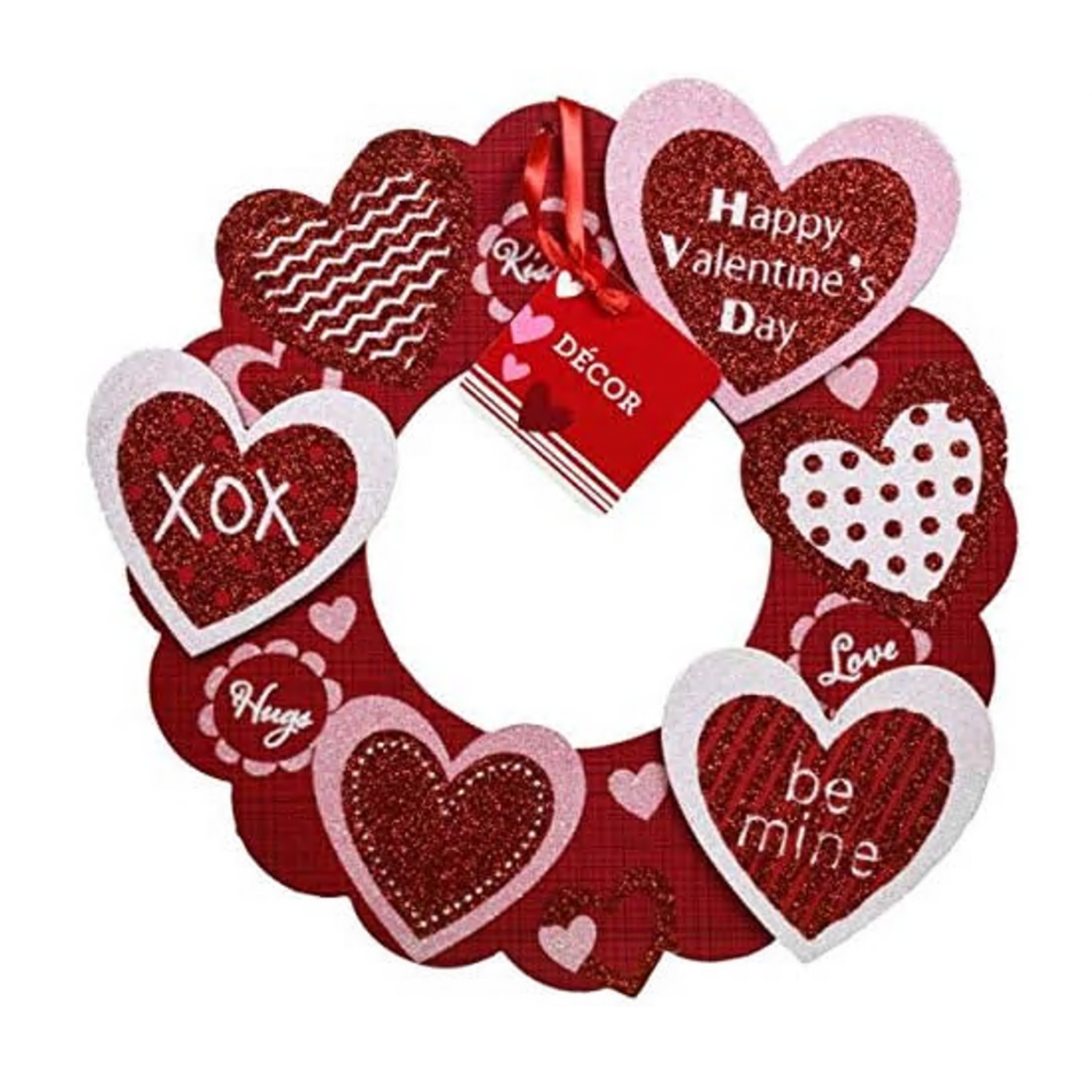 Valentine’s Day Hanging Wall Sign Decorations and More Home Decor (Wreath Hearts)