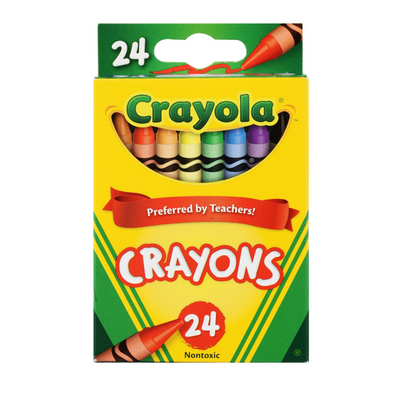 Crayola Crayons 24-Count Pack – Vibrant Colors for Kids and Artists