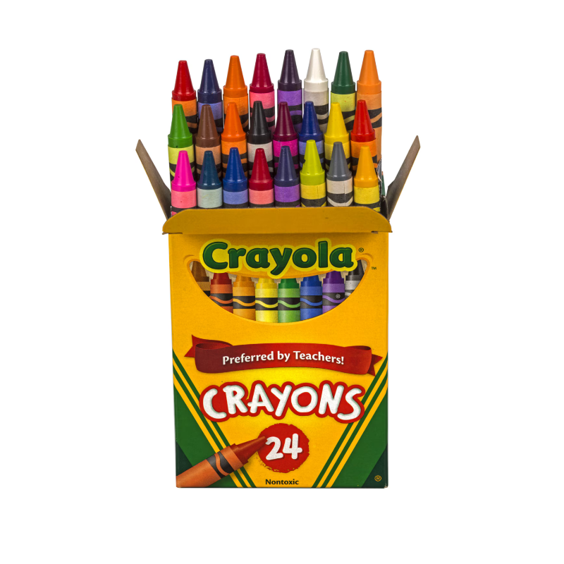 Crayola Crayons 24-Count Pack – Vibrant Colors for Kids and Artists