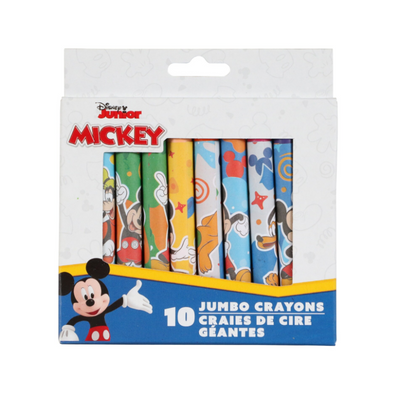 Licensed Character Jumbo Crayons 10-Count – Bold Colors for Kids’ Creativity